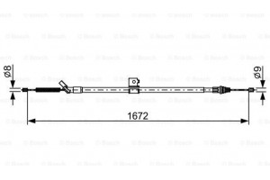 Bosch Ντίζα, Φρένο Ακινητοποίησης - 1 987 482 630