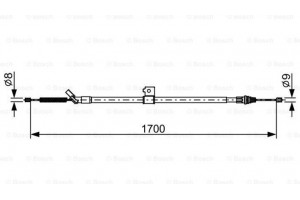 Bosch Ντίζα, Φρένο Ακινητοποίησης - 1 987 482 631