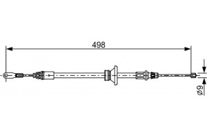 Bosch Ντίζα, Φρένο Ακινητοποίησης - 1 987 482 632