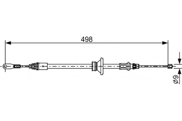 Bosch Ντίζα, Φρένο Ακινητοποίησης - 1 987 482 632