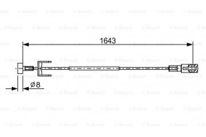 Bosch Ντίζα, Φρένο Ακινητοποίησης - 1 987 482 634