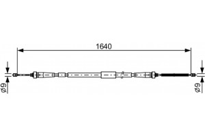 Bosch Ντίζα, Φρένο Ακινητοποίησης - 1 987 482 638