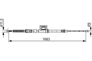 Bosch Ντίζα, Φρένο Ακινητοποίησης - 1 987 482 645