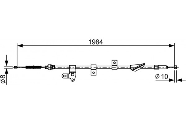 Bosch Ντίζα, Φρένο Ακινητοποίησης - 1 987 482 650 Bosch Ντίζα, Φρένο Ακινητοποίησης - 1 987 482 650