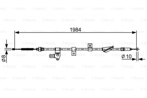 Bosch Ντίζα, Φρένο Ακινητοποίησης - 1 987 482 650