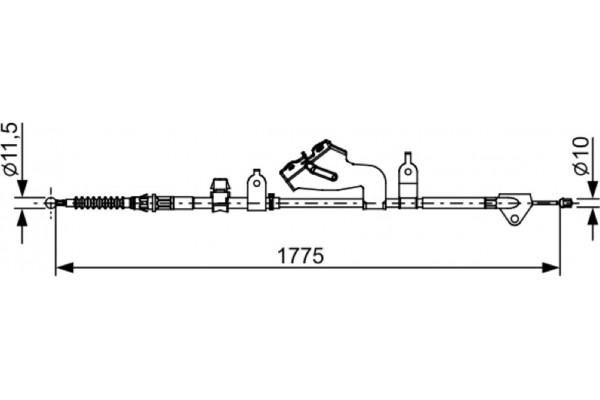Bosch Ντίζα, Φρένο Ακινητοποίησης - 1 987 482 655