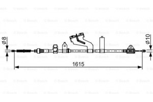 Bosch Ντίζα, Φρένο Ακινητοποίησης - 1 987 482 656