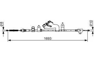 Bosch Ντίζα, Φρένο Ακινητοποίησης - 1 987 482 657