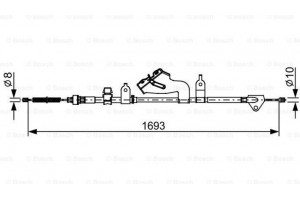 Bosch Ντίζα, Φρένο Ακινητοποίησης - 1 987 482 657