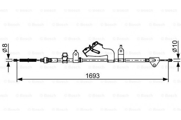 Bosch Ντίζα, Φρένο Ακινητοποίησης - 1 987 482 657