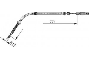 Bosch Ντίζα, Φρένο Ακινητοποίησης - 1 987 482 658