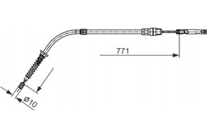 Bosch Ντίζα, Φρένο Ακινητοποίησης - 1 987 482 658