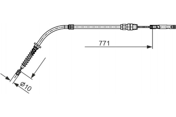 Bosch Ντίζα, Φρένο Ακινητοποίησης - 1 987 482 658