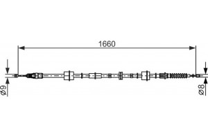 Bosch Ντίζα, Φρένο Ακινητοποίησης - 1 987 482 661