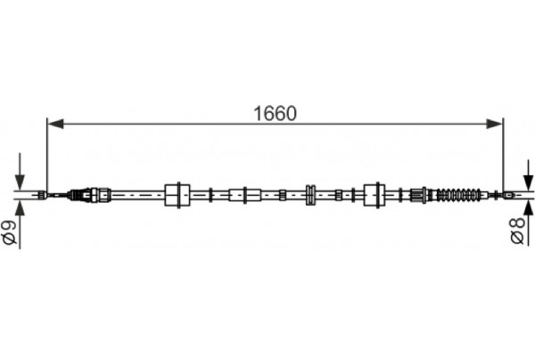 Bosch Ντίζα, Φρένο Ακινητοποίησης - 1 987 482 661