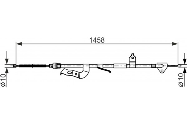 Bosch Ντίζα, Φρένο Ακινητοποίησης - 1 987 482 662 Bosch Ντίζα, Φρένο Ακινητοποίησης - 1 987 482 662