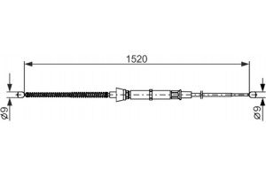 Bosch Ντίζα, Φρένο Ακινητοποίησης - 1 987 482 670