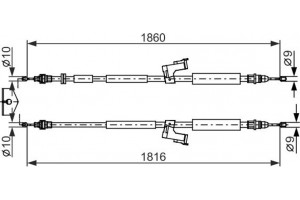 Bosch Ντίζα, Φρένο Ακινητοποίησης - 1 987 482 671