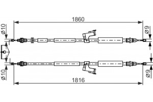 Bosch Ντίζα, Φρένο Ακινητοποίησης - 1 987 482 671