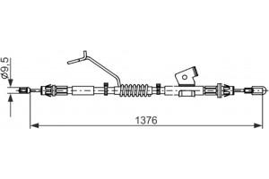 Bosch Ντίζα, Φρένο Ακινητοποίησης - 1 987 482 673