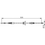 Bosch Ντίζα, Φρένο Ακινητοποίησης - 1 987 482 677 Bosch Ντίζα, Φρένο Ακινητοποίησης - 1 987 482 677