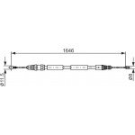 Bosch Ντίζα, Φρένο Ακινητοποίησης - 1 987 482 681 Bosch Ντίζα, Φρένο Ακινητοποίησης - 1 987 482 681