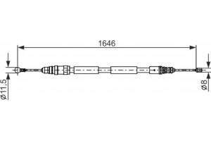 Bosch Ντίζα, Φρένο Ακινητοποίησης - 1 987 482 681