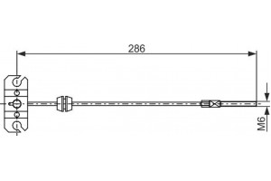 Bosch Ντίζα, Φρένο Ακινητοποίησης - 1 987 482 683
