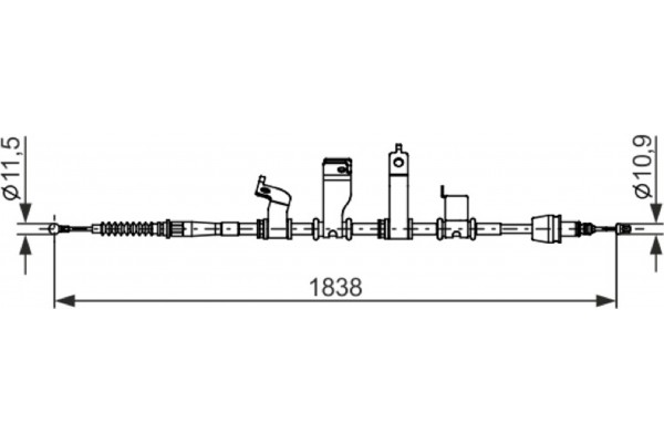 Bosch Ντίζα, Φρένο Ακινητοποίησης - 1 987 482 684