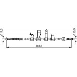 Bosch Ντίζα, Φρένο Ακινητοποίησης - 1 987 482 685 Bosch Ντίζα, Φρένο Ακινητοποίησης - 1 987 482 685