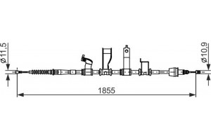 Bosch Ντίζα, Φρένο Ακινητοποίησης - 1 987 482 685