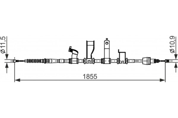 Bosch Ντίζα, Φρένο Ακινητοποίησης - 1 987 482 685 Bosch Ντίζα, Φρένο Ακινητοποίησης - 1 987 482 685