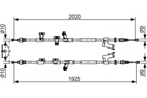 Bosch Ντίζα, Φρένο Ακινητοποίησης - 1 987 482 709