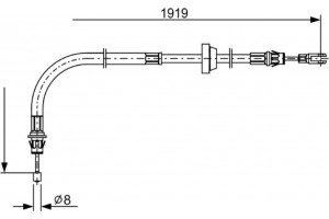 Bosch Ντίζα, Φρένο Ακινητοποίησης - 1 987 482 710