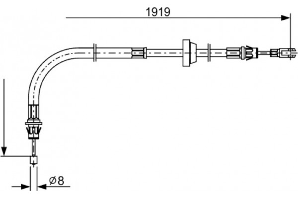 Bosch Ντίζα, Φρένο Ακινητοποίησης - 1 987 482 710