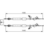 Bosch Ντίζα, Φρένο Ακινητοποίησης - 1 987 482 721