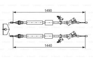 Bosch Ντίζα, Φρένο Ακινητοποίησης - 1 987 482 721