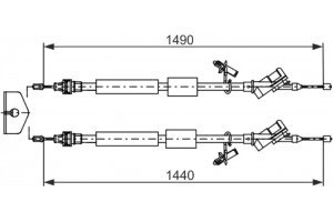 Bosch Ντίζα, Φρένο Ακινητοποίησης - 1 987 482 721
