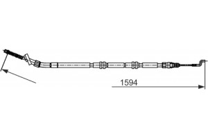 Bosch Ντίζα, Φρένο Ακινητοποίησης - 1 987 482 729