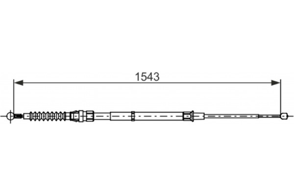 Bosch Ντίζα, Φρένο Ακινητοποίησης - 1 987 482 735 Bosch Ντίζα, Φρένο Ακινητοποίησης - 1 987 482 735