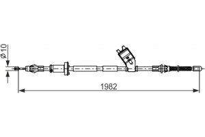 Bosch Ντίζα, Φρένο Ακινητοποίησης - 1 987 482 747