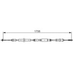 Bosch Ντίζα, Φρένο Ακινητοποίησης - 1 987 482 751 Bosch Ντίζα, Φρένο Ακινητοποίησης - 1 987 482 751