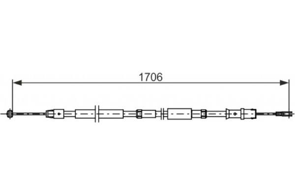 Bosch Ντίζα, Φρένο Ακινητοποίησης - 1 987 482 751 Bosch Ντίζα, Φρένο Ακινητοποίησης - 1 987 482 751