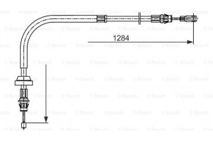 Bosch Ντίζα, Φρένο Ακινητοποίησης - 1 987 482 756