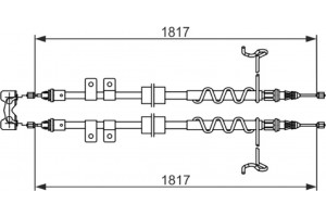 Bosch Ντίζα, Φρένο Ακινητοποίησης - 1 987 482 776