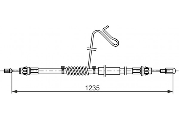 Bosch Ντίζα, Φρένο Ακινητοποίησης - 1 987 482 778 Bosch Ντίζα, Φρένο Ακινητοποίησης - 1 987 482 778