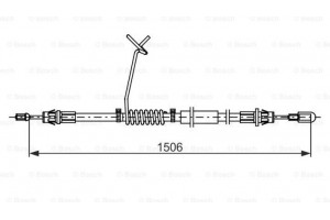 Bosch Ντίζα, Φρένο Ακινητοποίησης - 1 987 482 779