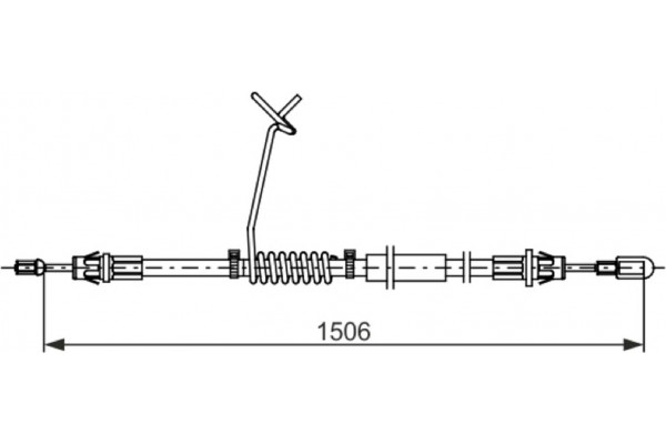 Bosch Ντίζα, Φρένο Ακινητοποίησης - 1 987 482 779 Bosch Ντίζα, Φρένο Ακινητοποίησης - 1 987 482 779