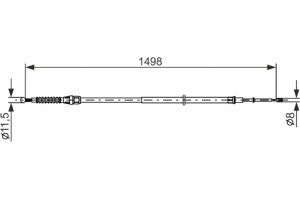 Bosch Ντίζα, Φρένο Ακινητοποίησης - 1 987 482 789