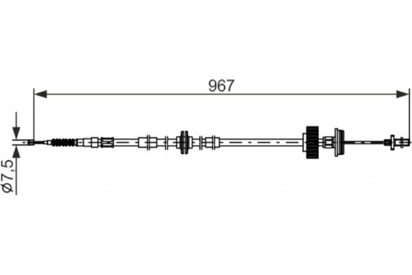 Bosch Ντίζα, Φρένο Ακινητοποίησης - 1 987 482 794